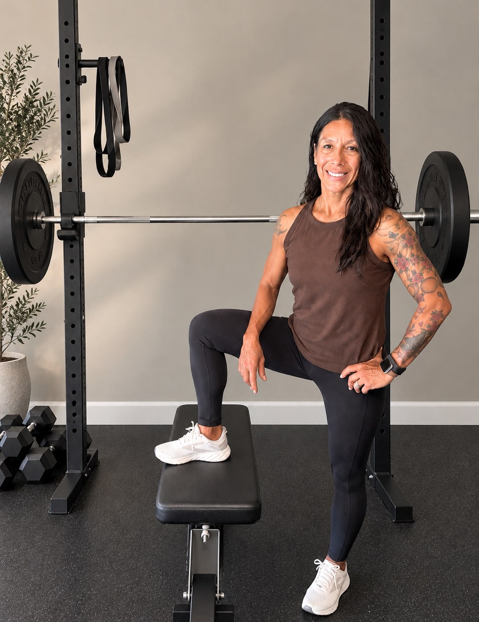 Diana Salinas in a strength training studio