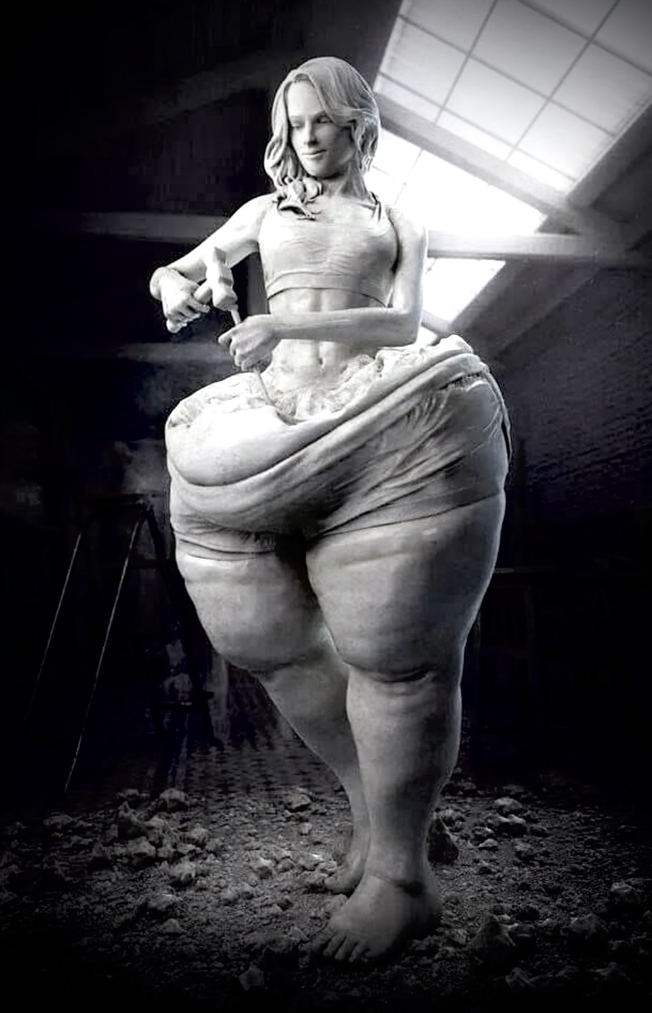 Sculpture celebrating the beauty of the human form